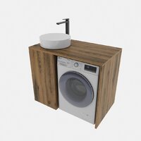  ЗОВ Тумба под умывальник Стамбул 120 S120LAW0LAWWMD (аттик) - Превью изображения №3 — Интернет-магазин Time-Shop