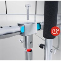 Батут Atlas Sport 312 см - 10ft Pro (4 ноги, внешняя сетка, синий) - Превью изображения №2 — Интернет-магазин Time-Shop