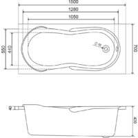Ванна Lauter Celeste 150x70 21060050 - Превью изображения №11 — Интернет-магазин Time-Shop