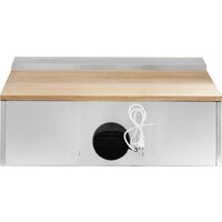 Кухонная вытяжка Elikor Фарм 90H-650-E3D (нержавеющая сталь/дуб неокрашенный) - Превью изображения №5 — Интернет-магазин Time-Shop