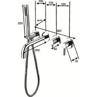 Смеситель Grocenberg GB5070 (золотой брашированный) - Превью изображения №2 — Интернет-магазин Time-Shop