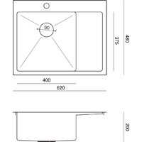 Кухонная мойка Quadron Hb7911Pvdbsg1 - Превью изображения №4 — Интернет-магазин Time-Shop