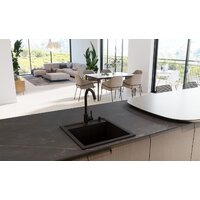 Кухонная мойка Aquasanita Tesa SQT100W (black metallic 601) - Превью изображения №15 — Интернет-магазин Time-Shop