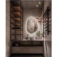 Зеркало EMZE Led 55x80 LED.NF.55.80.4K (с подсветкой, бесконтактное включение) - Превью изображения №2 — Интернет-магазин Time-Shop