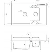 Кухонная мойка Deante Andante ZQN 7513 (песочный) - Превью изображения №2 — Интернет-магазин Time-Shop