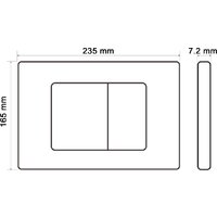 Панель смыва Oliveeka 011-GM (оружейная сталь) - Превью изображения №2 — Интернет-магазин Time-Shop
