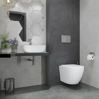 Унитаз подвесной Lauter Vortex 2110830 + GROHE Rapid SL 38772001 с кнопкой (прямоугольная, хром) - Превью изображения №17 — Интернет-магазин Time-Shop