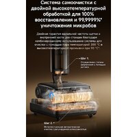 Вертикальный моющий пылесос Dreame H16 Steam Wet and Dry Vacuum HHR32C (евровилка) - Превью изображения №13 — Интернет-магазин Time-Shop