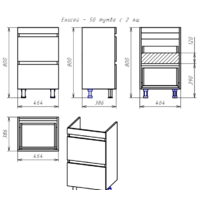  Misty Енисей - 50 Тумба с 2 ящ. - Э-Ени01050-0112Я - Превью изображения №5 — Интернет-магазин Time-Shop
