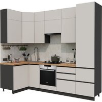 ВерсоМебель Эко Премиум 1.2x2.7 левая (кашемир/ст. дуб вотан)