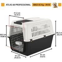 Переноска Ferplast Atlas Classic 50 73050021 (серый/черный) - Превью изображения №13 — Интернет-магазин Time-Shop