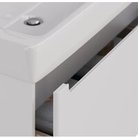  Lemark Тумба под умывальник Buno Mini 80 LM05BM80T (белый глянец) - Превью изображения №5 — Интернет-магазин Time-Shop