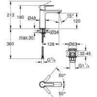 Смеситель Grohe Lineare DN 15 23106001 - Превью изображения №2 — Интернет-магазин Time-Shop