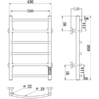 Полотенцесушитель Roxen Santi BK-109AW-6T 11030-4365W (белый) - Превью изображения №6 — Интернет-магазин Time-Shop