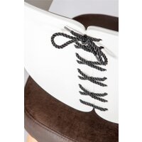 Стул с подлокотниками Norden Cool CX0809M (белый/коричневый) - Превью изображения №4 — Интернет-магазин Time-Shop