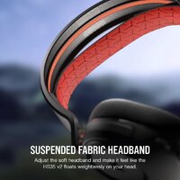 Наушники Corsair HS35 v2 (черный/красный) - Превью изображения №6 — Интернет-магазин Time-Shop
