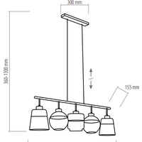 Подвесная люстра TK Lighting Amber 2382 - Превью изображения №2 — Интернет-магазин Time-Shop
