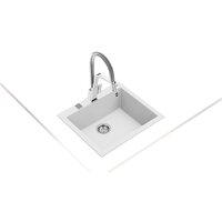 Кухонная мойка TEKA ForSquare 50.40 TG (арктический белый) - Превью изображения №2 — Интернет-магазин Time-Shop