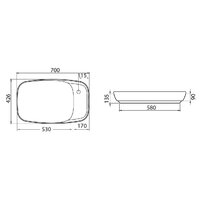 Умывальник Allen Brau Liberty 4.32012.21 белый матовый - Превью изображения №7 — Интернет-магазин Time-Shop