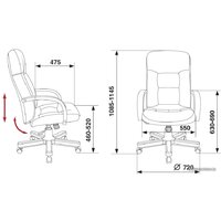 Офисное кресло Бюрократ T-9908/WALNUT (черный) - Превью изображения №5 — Интернет-магазин Time-Shop