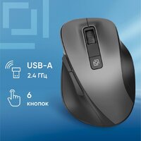 Мышь Оклик 504MW (черный/серый) - Превью изображения №2 — Интернет-магазин Time-Shop