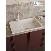 Кухонная мойка Polygran Deka 780 (белый хлопок) - Превью изображения №5 — Интернет-магазин Time-Shop