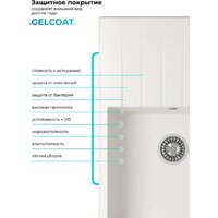 Кухонная мойка Polygran Deka 780 (белый хлопок) - Превью изображения №9 — Интернет-магазин Time-Shop