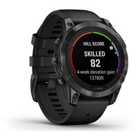 Умные часы Garmin Fenix 7 Pro Sapphire Solar (карбоново-серый титан/черный) - Превью изображения №3 — Интернет-магазин Time-Shop