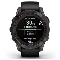 Умные часы Garmin Fenix 7 Pro Sapphire Solar (карбоново-серый титан/черный) - Превью изображения №5 — Интернет-магазин Time-Shop