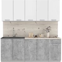 Интерлиния Мила Лайт 2.0 (белый платинум/бетон/бискайская сосна)