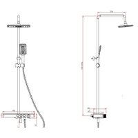 Душевая система  Savol SK-H3345A - Превью изображения №2 — Интернет-магазин Time-Shop