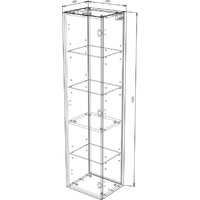  Garda Шкаф-полупенал для ванной Garda Neapol 22н_350 31.22н.350.PVC (баноффи) - Превью изображения №2 — Интернет-магазин Time-Shop