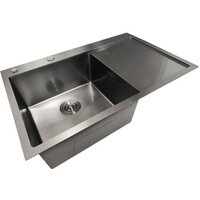 Кухонная мойка Stellar Decor S6550NB-L-D (нано черный) - Превью изображения №8 — Интернет-магазин Time-Shop