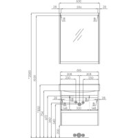  Акватон Тумба под умывальник Нортон 65 1A248801NT010 (белый/дуб эндгр.) - Превью изображения №4 — Интернет-магазин Time-Shop