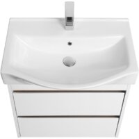  Акватон Тумба под умывальник Нортон 65 1A248801NT010 (белый/дуб эндгр.) - Превью изображения №2 — Интернет-магазин Time-Shop