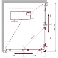 Душевой уголок BelBagno UNO-195-AH-2-120/90-P-NERO - Превью изображения №3 — Интернет-магазин Time-Shop