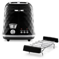 Тостер DeLonghi Brillante CTJ 2103.BK - Превью изображения №3 — Интернет-магазин Time-Shop