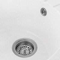 Кухонная мойка Saniteco Pura (белый) - Превью изображения №9 — Интернет-магазин Time-Shop