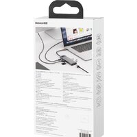 Док-станция Baseus Metal Gleam Series 8-in-1 Multifunctional Type-C HUB Docking Station CAHUB-CV0G - Превью изображения №21 — Интернет-магазин Time-Shop