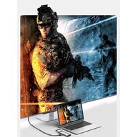 Док-станция Baseus Metal Gleam Series 8-in-1 Multifunctional Type-C HUB Docking Station CAHUB-CV0G - Превью изображения №12 — Интернет-магазин Time-Shop