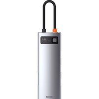 Док-станция Baseus Metal Gleam Series 8-in-1 Multifunctional Type-C HUB Docking Station CAHUB-CV0G - Превью изображения №2 — Интернет-магазин Time-Shop