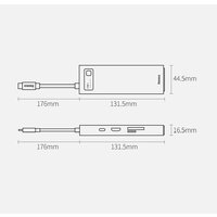 Док-станция Baseus Metal Gleam Series 8-in-1 Multifunctional Type-C HUB Docking Station CAHUB-CV0G - Превью изображения №19 — Интернет-магазин Time-Shop