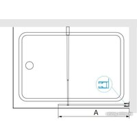 Стеклянная шторка для ванны RGW SC-051 800 351105108-11 - Превью изображения №3 — Интернет-магазин Time-Shop