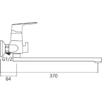 Смеситель Gross Aqua Flat 7250520C-35F - Превью изображения №2 — Интернет-магазин Time-Shop