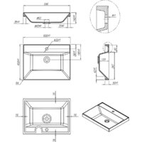 Умывальник Roxen Mila 60 3001160 - Превью изображения №4 — Интернет-магазин Time-Shop