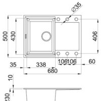 Кухонная мойка Elleci Easy 135 Espresso 78 - Превью изображения №2 — Интернет-магазин Time-Shop