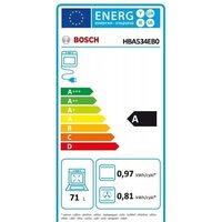 Электрический духовой шкаф Bosch HBA534EB0 - Превью изображения №5 — Интернет-магазин Time-Shop