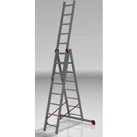 Лестница-стремянка Новая высота NV 323 трёхсекционная профессиональная 3x8 ступеней - Превью изображения №3 — Интернет-магазин Time-Shop
