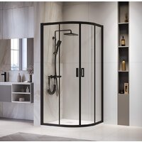 RGW PA-52B 03085299-14 90x90 (черный/прозрачное стекло)