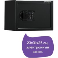 Мебельный сейф Brabix SF-230EL - Превью изображения №5 — Интернет-магазин Time-Shop